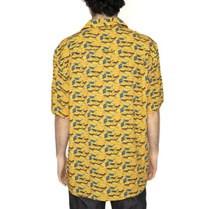Kodak Film Aloha Shirt Yellow - Camicia Maniche Corte Uomo Multicolore 3311-YELLOW  BRAVA FABRICS 
