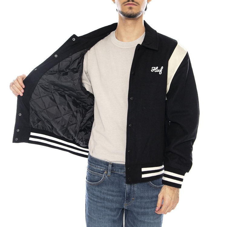 Song Varsity Jacket Black - Giacca Uomo Nera JK00439 BLK HUF 