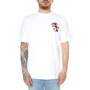 Rebel Boy T-Shirt White - Maglietta Girocollo Uomo Bianca TSH0372WHT  DOOMSDAY 