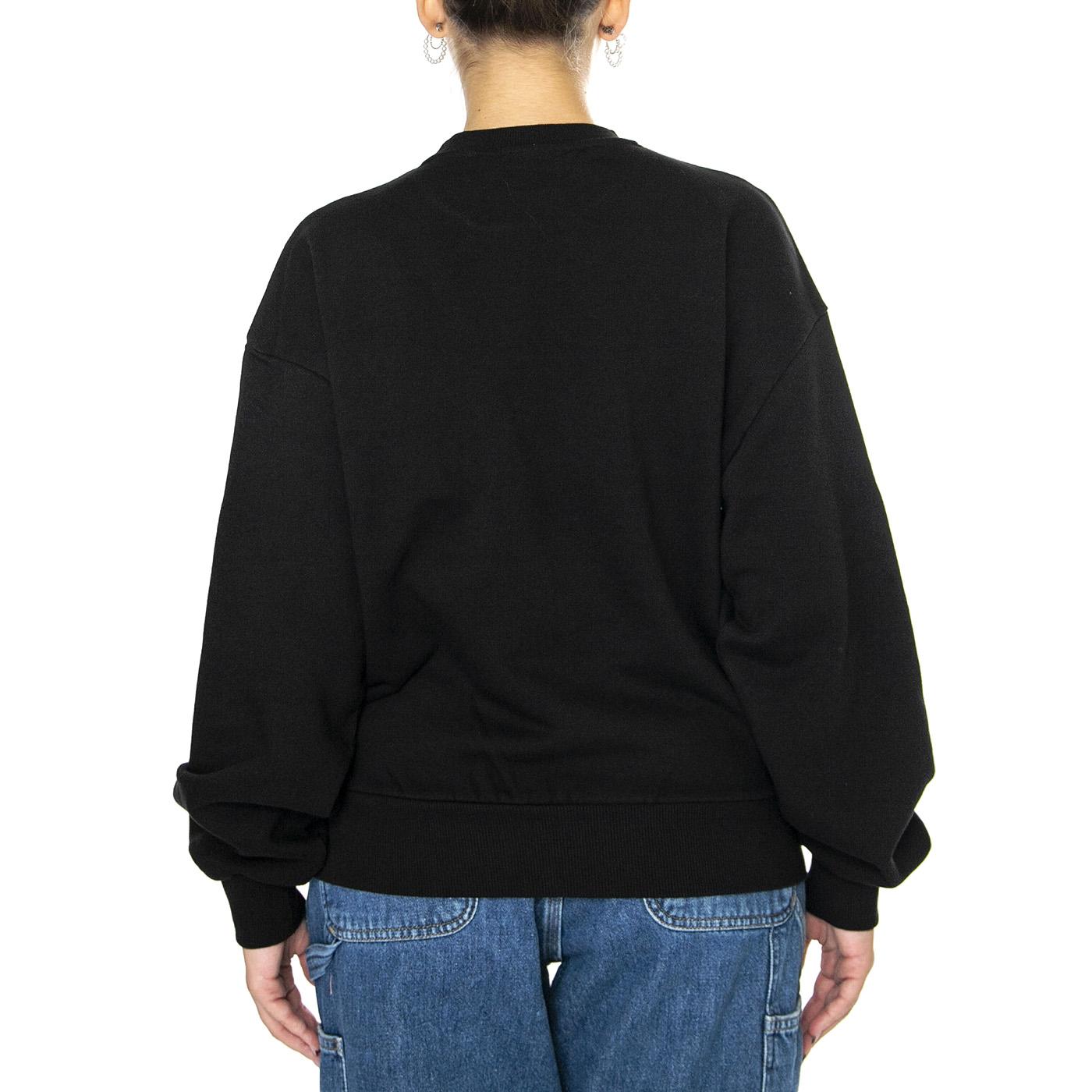 W' Casey Sweatshirt Black / Silver - Felpa Girocollo Donna Nera I032643.0M4XX  CARHARTT WIP 