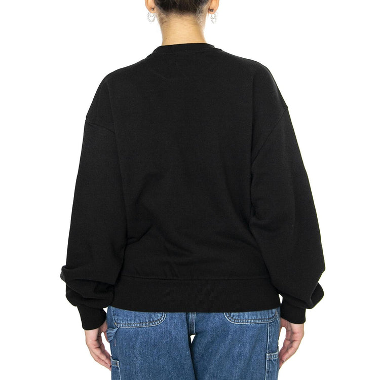 W' Casey Sweatshirt Black / Silver - Felpa Girocollo Donna Nera I032643.0M4XX  CARHARTT WIP 