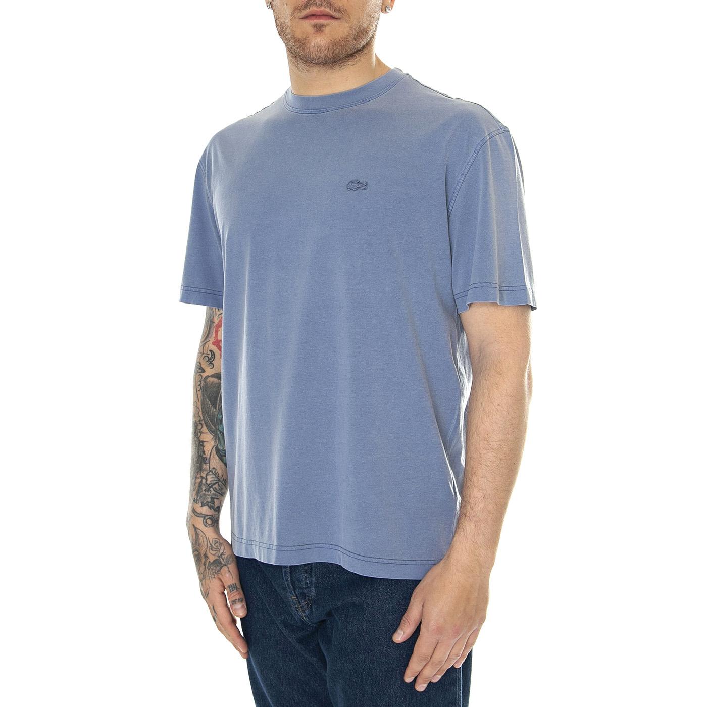 T-Shirt IVW Blue - Maglietta Girocollo Uomo Blu TH8312-IVW  LACOSTE 