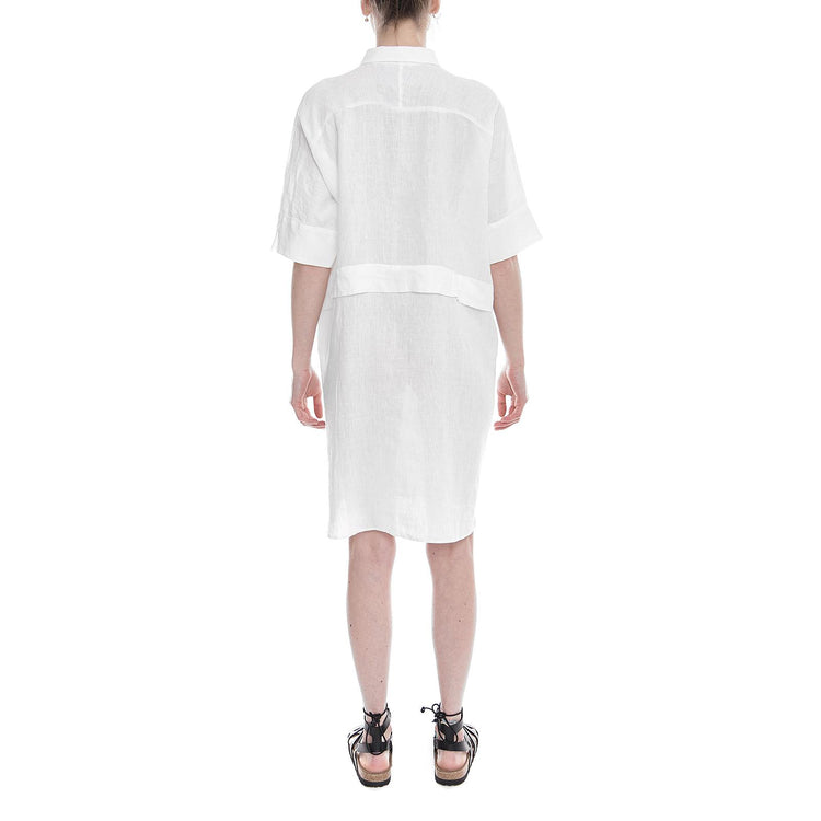 Womens Sassa  Polo Shirt Dress - White - Abito Polo Donna Bianco 182652-101  ELVINE 