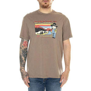 Camp Tee Pabble - Maglietta Girocollo Uomo Marroni 112349065  LEE 