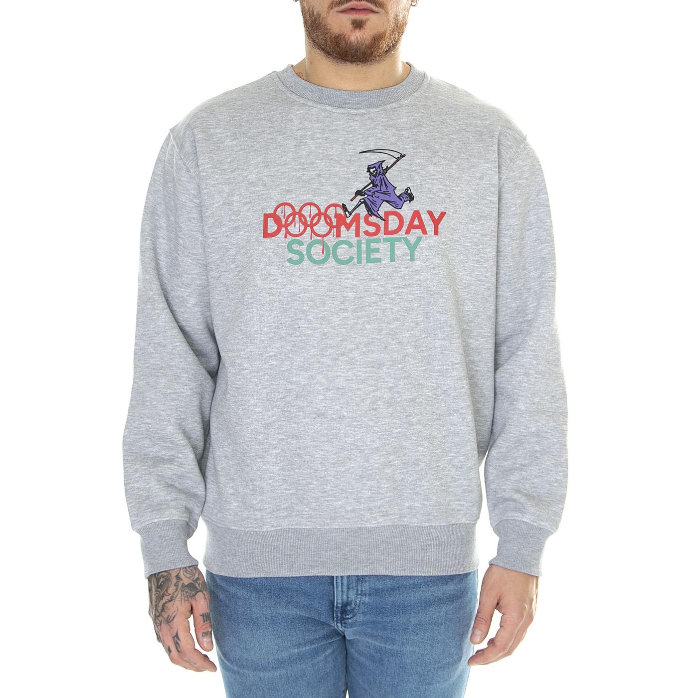 Evil23 Crewneck Sport Grey - Felpa Girocollo Uomo Grigia CRN0133SPOGRE  DOOMSDAY 