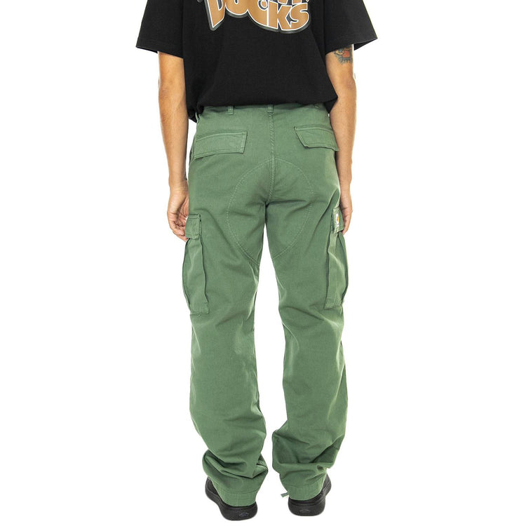 Regular Cargo Pant Duck Green garment dyed - Pantaloni Cargo Uomo Verdi I030475.29NGD  CARHARTT WIP 