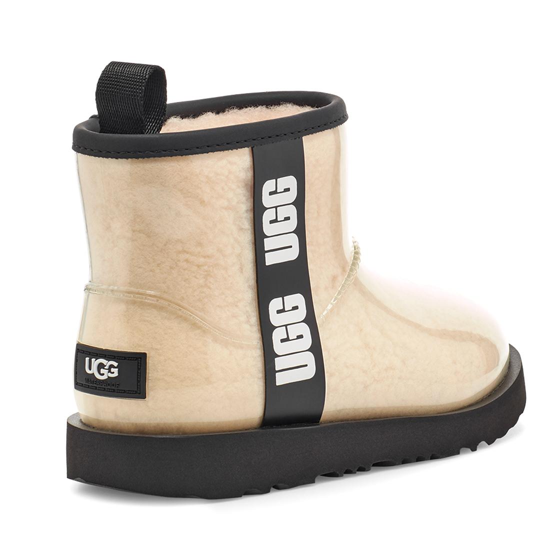 Classic Clear Mini II Natural / Black - Stivaletti Bambino / Bambina Beige UGKCLCLEMNB1112386K  UGG 