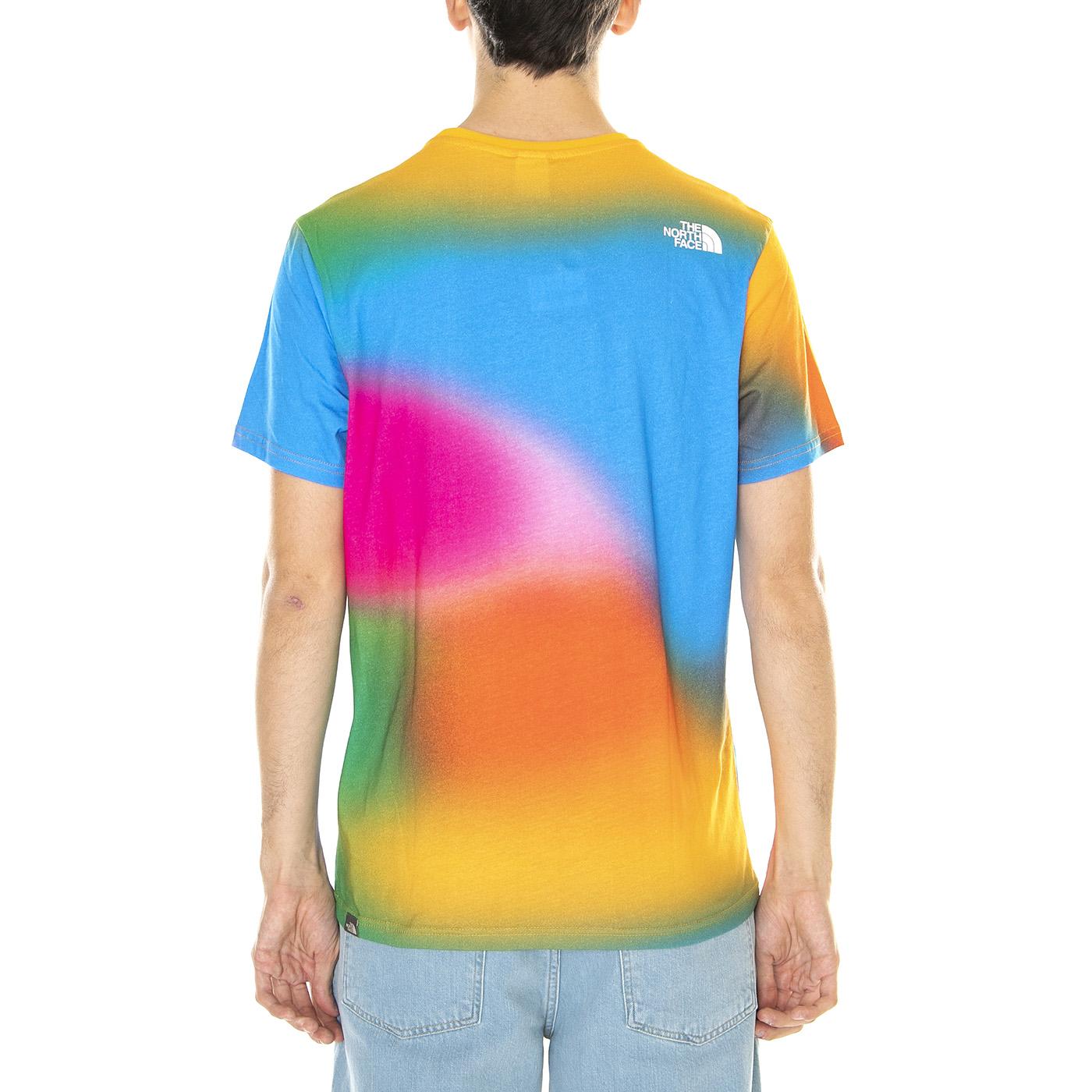 M' Simple S/S Dome Tee EU Spring Snc Blue / Gradient Print - Maglietta Girocollo Uomo Multicolore NF0A2TX5IAX1  THE NORTH FACE 