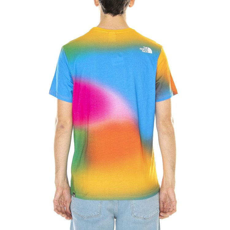 M' Simple S/S Dome Tee EU Spring Snc Blue / Gradient Print - Maglietta Girocollo Uomo Multicolore NF0A2TX5IAX1  THE NORTH FACE 