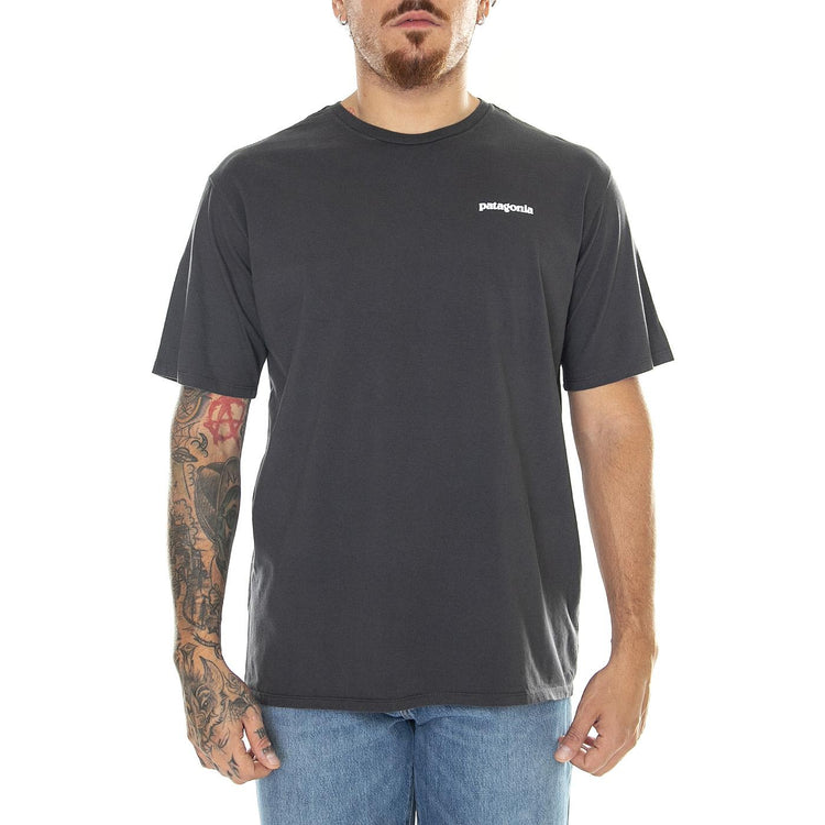 M's P-6 Mission Organic T-Shirt Grayling Brown - Maglietta Girocollo Uomo Grigia 37529-INBK  PATAGONIA 