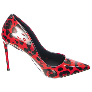 Womens Vala Leopard / Red Pumps SMSVALA-LEORED  STEVE MADDEN 