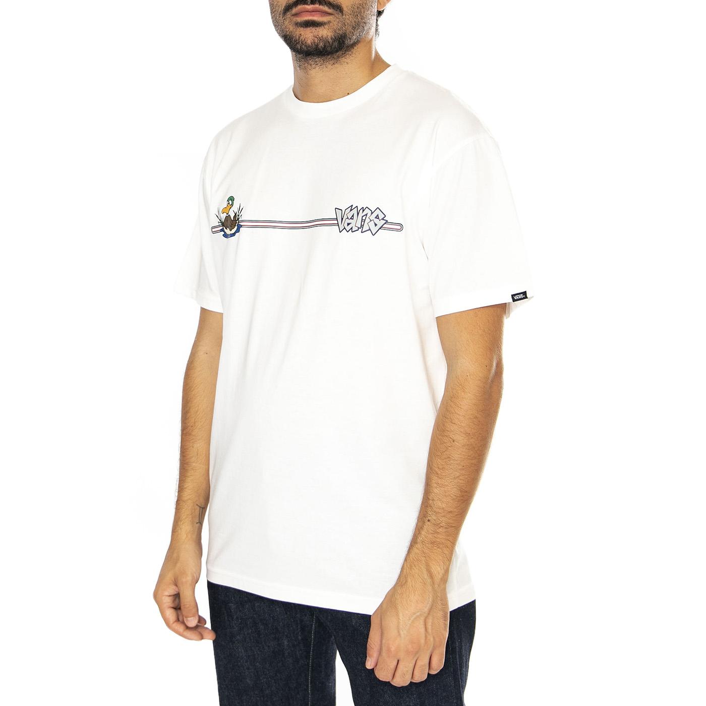 Mallard SS Marshmallow - Maglietta Girocollo Uomo Bianca VN000HFVFS81  VANS 