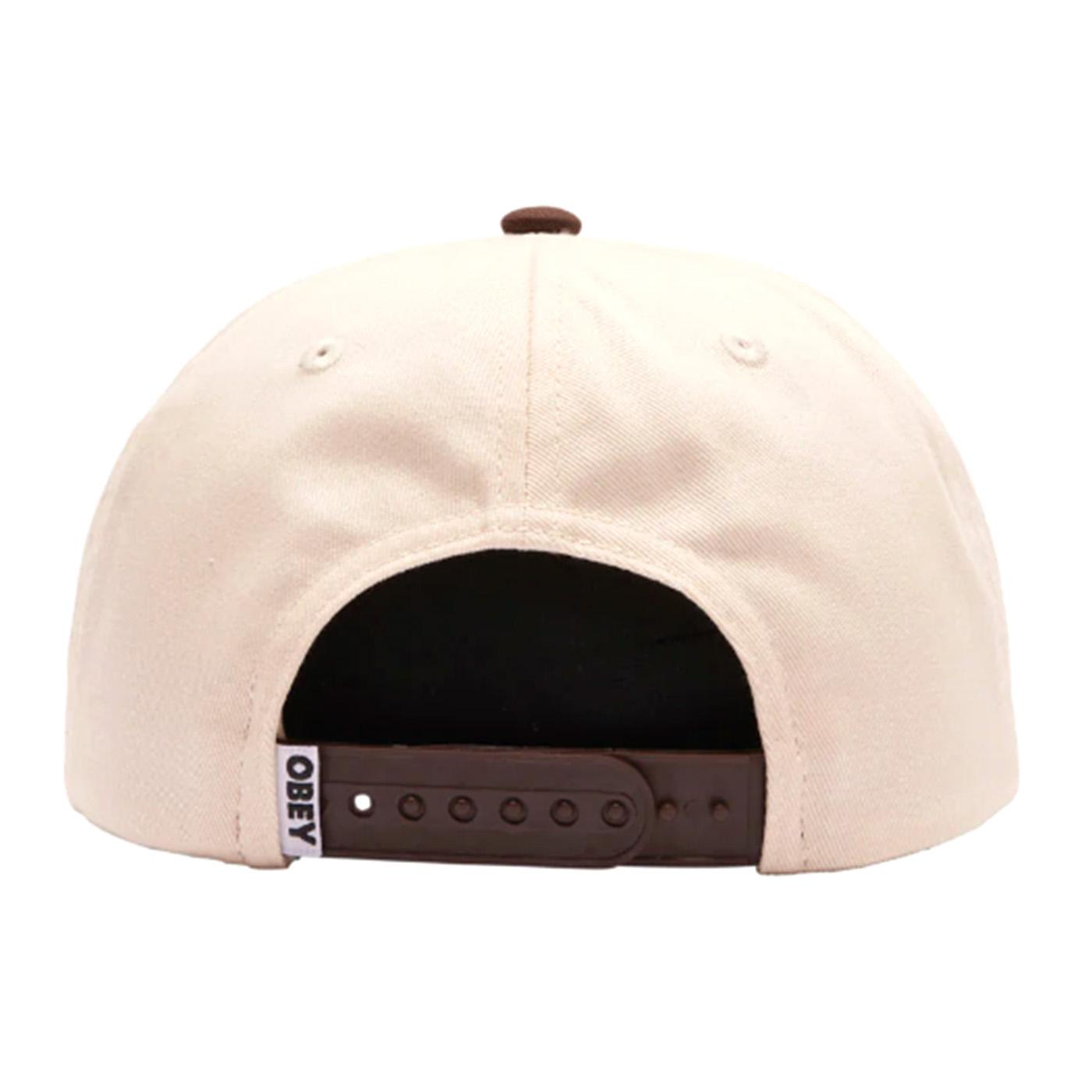Obey Case 5 Panel Snapback Java Brown Multi - Cappellino con Visiera Multicolore 100490113-JVA  OBEY 