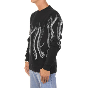 OCTOPUS OUTLINE CREWNECK WHITE BLACK 88453_4  OCTOPUS 