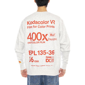Golden Hour Crewneck -- Felpa Girocollo Uomo Grigia PF00753 AS HUF 