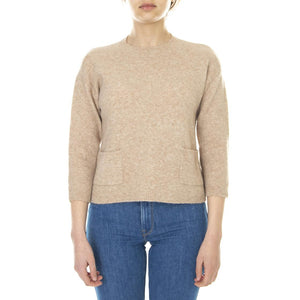 021SD53015 - Maglione Girocollo Donna Beige / Champagne 021SD53015 -S2285  ALESSIA SANTI 