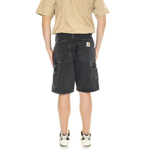 Single Knee Short Black /stone washed - Bermuda Uomo Denim Jeans Neri I032026.8906  CARHARTT WIP 