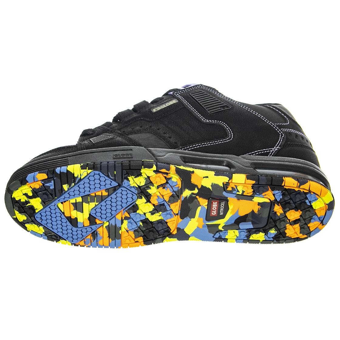 Sabre Black / Lilac / Mosaic - Scarpe Stringate Profilo Basso Uomo Nere GBSABR-20572  GLOBE 