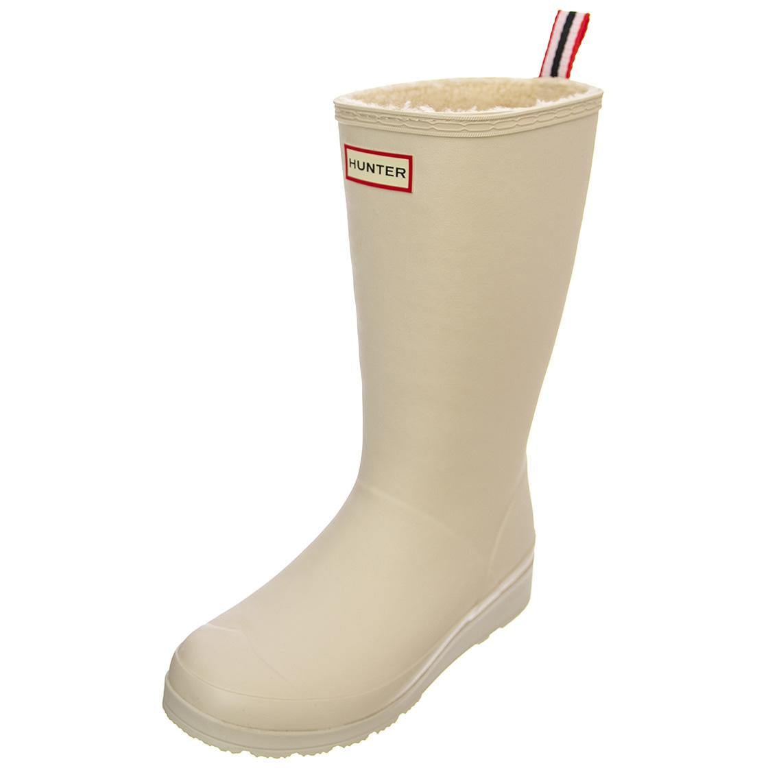 Play Tall Sherpa Boot White Willow - Stivali Profilo Medio Donna Bianchi HUSWFT2235RMA-WHW  HUNTER 