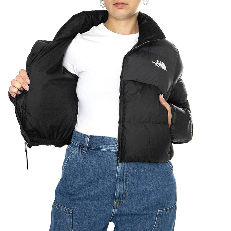 W Cropped Saikuru TNF Black / Asphalt Grey - Giacca Donna Nera NF0A89JCKT01  THE NORTH FACE 