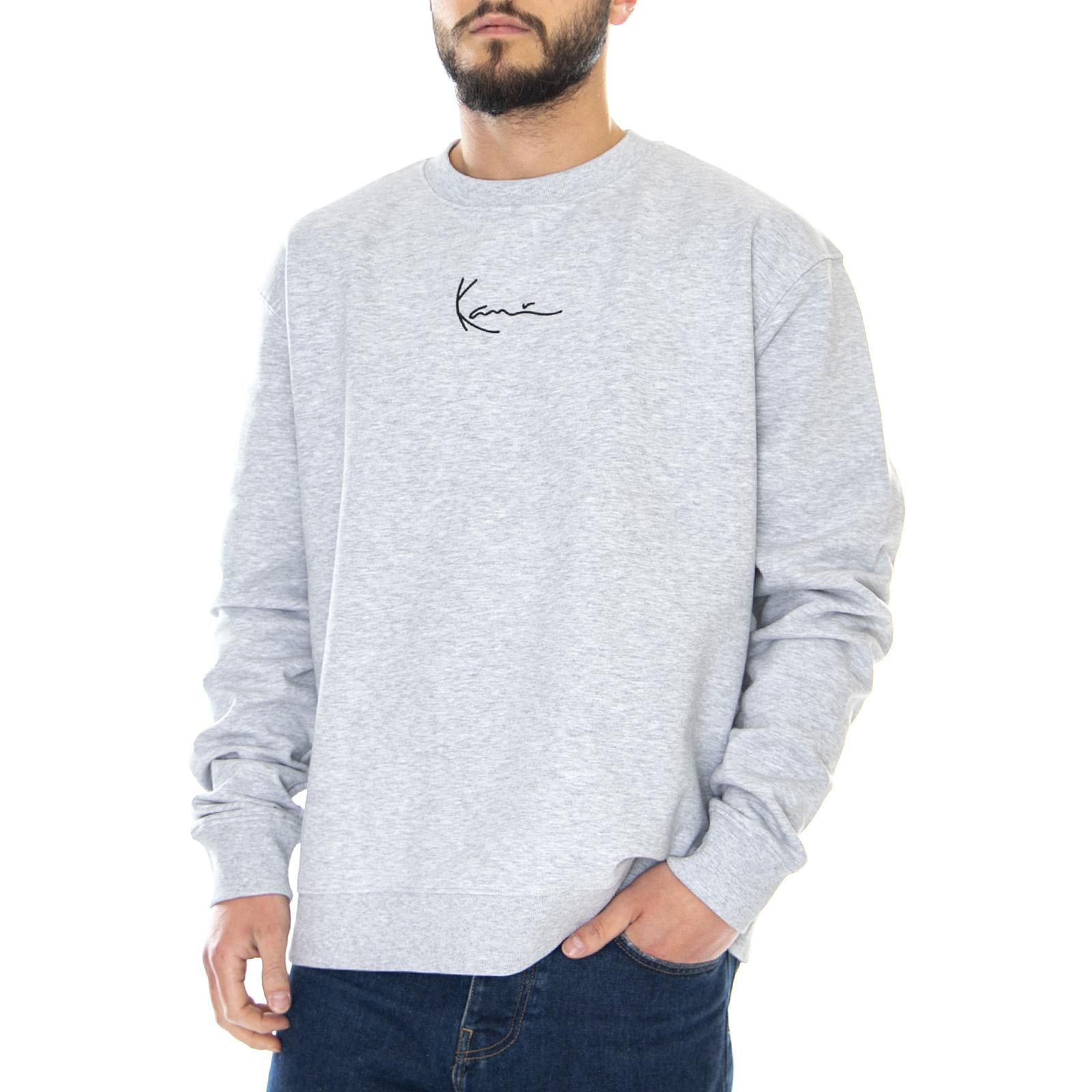 Mens Small Signature Grey Sweatshirt KRCKKMQ12003  KARL KANI 