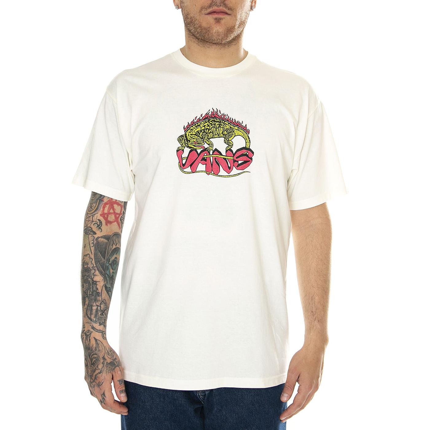 Fiery Friend SS Tee Marshmallow - Maglietta Girocollo Maniche Lunghe Uomo Beige VN000G65FS81  VANS 