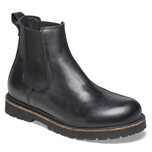 Highwood Slip On Men black, Natural Leather Boots - Stivaletti Uomo Neri 1025764 . BIRKENSTOCK 