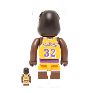 BE@RBRICK Magic Johnson (Los Angeles Lakers) 100% & 400% - Toy Medicom Multicolore NAGICM  MEDICOM TOY 