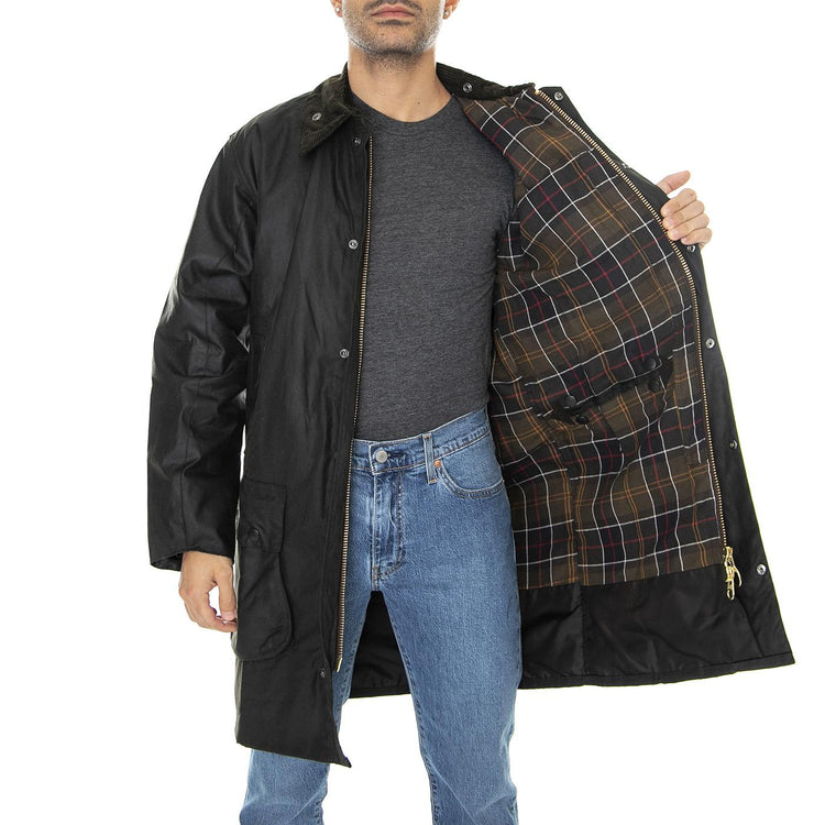 Classic Northumbria Wax Jacket Olive - Giacca Invernale Uomo Marrone 222MMWX0009-OL91  BARBOUR 