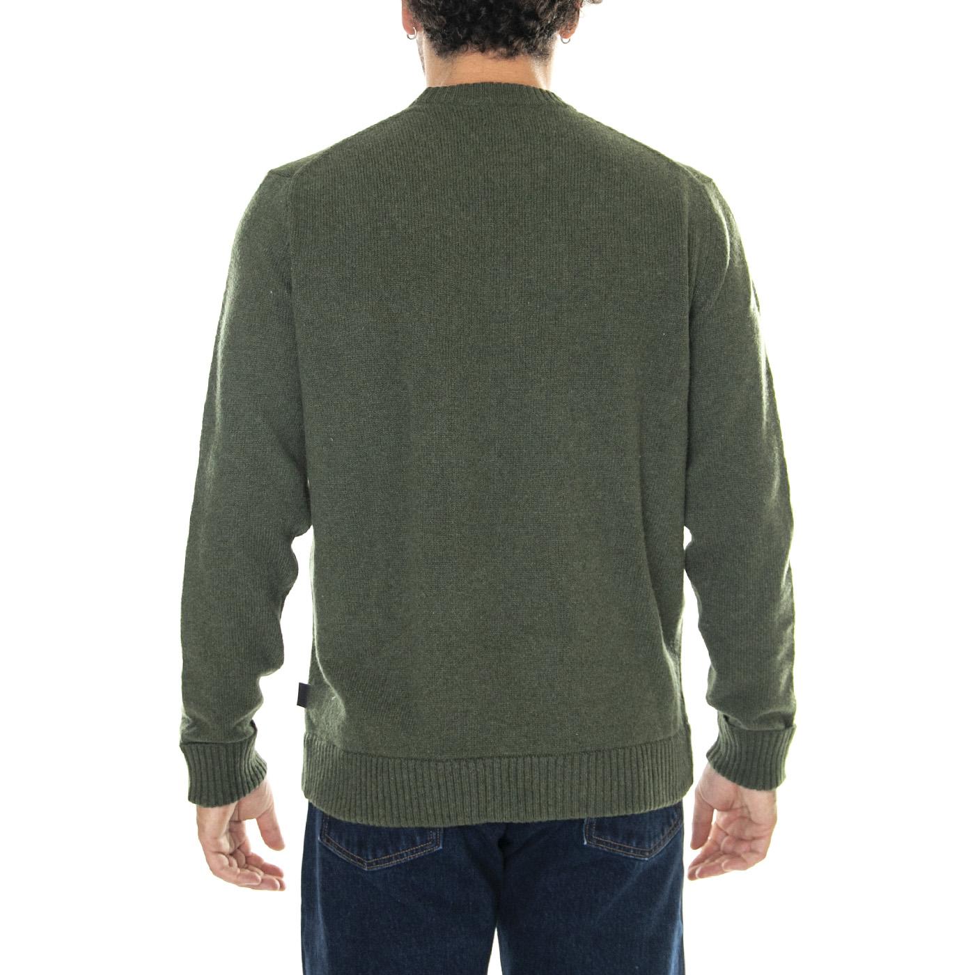 M's Recycled Wool-Blend Sweater Basin Green - Maglione Girocollo Uomo Verde 50655-BSNG  PATAGONIA 