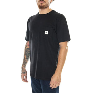 Essential Pocket T-Shirt Black - Maglietta Girocollo Uomo Nera 6010109-10158  CAT 