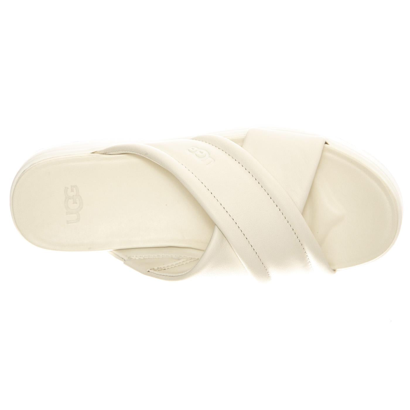 Zayne Crossband Jasmine Leather - Sandali Donna Bianchi UGSZAYCBJLTH1128635W  UGG 