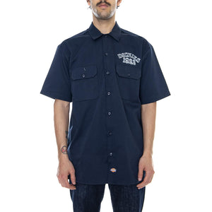 Yolun - Dark Navy Blue - Camicia Maniche Corte Uomo Blu 05 200349-DN . DICKIES 