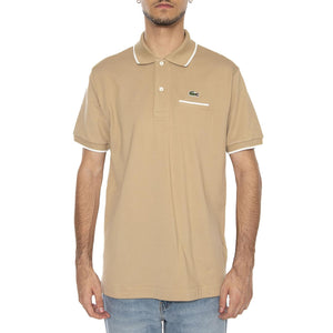 Maglietta M/C 7PT Beige - Polo Shirt Uomo Beige PH9838-7PT  LACOSTE 