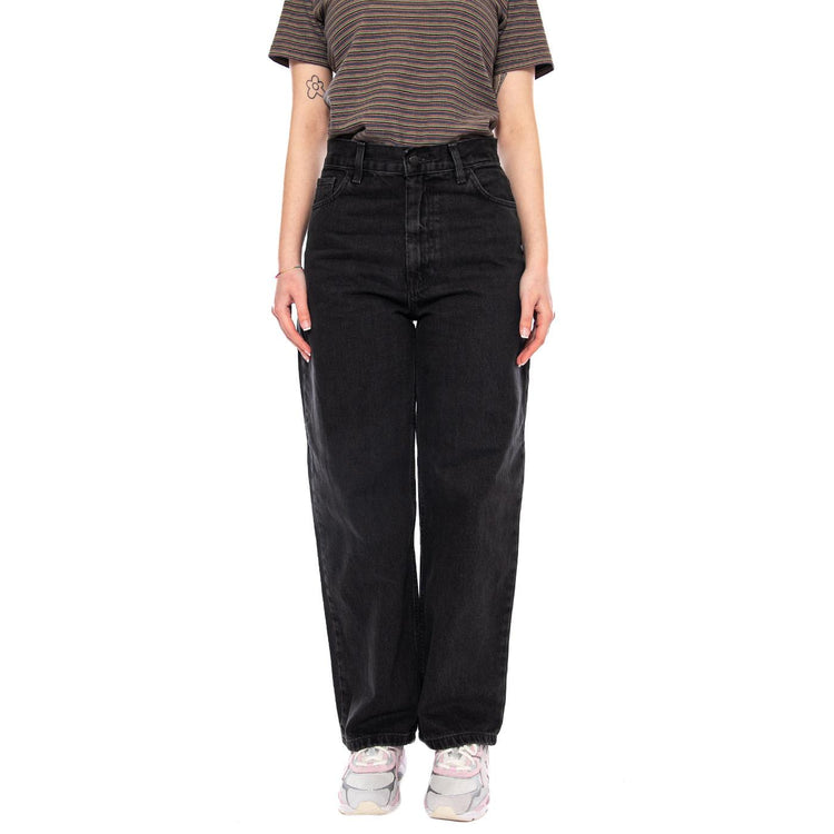 W' Brandon Pant Black - Pantaloni Denim Jeans Donna Neri I035892 8906 CARHARTT WIP 