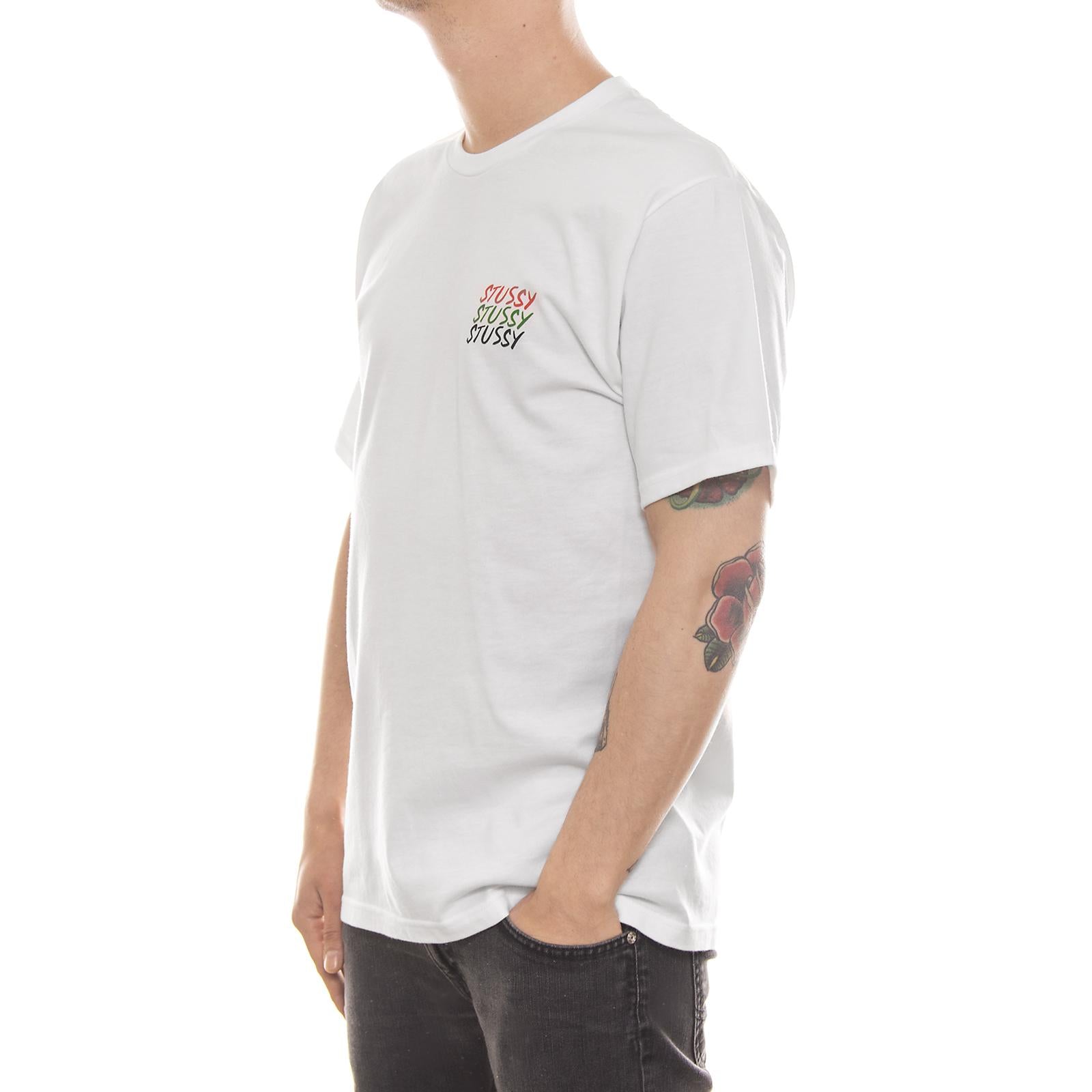 JAH BLESS TEE WHITE 1904019-WHITE  STUSSY 