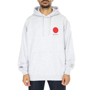 Japane Sun Hoodie Sweat Grey Marl - Felpa con Cappuccio Uomo Grigia I034187.DF.67.-DF.67  EDWIN 