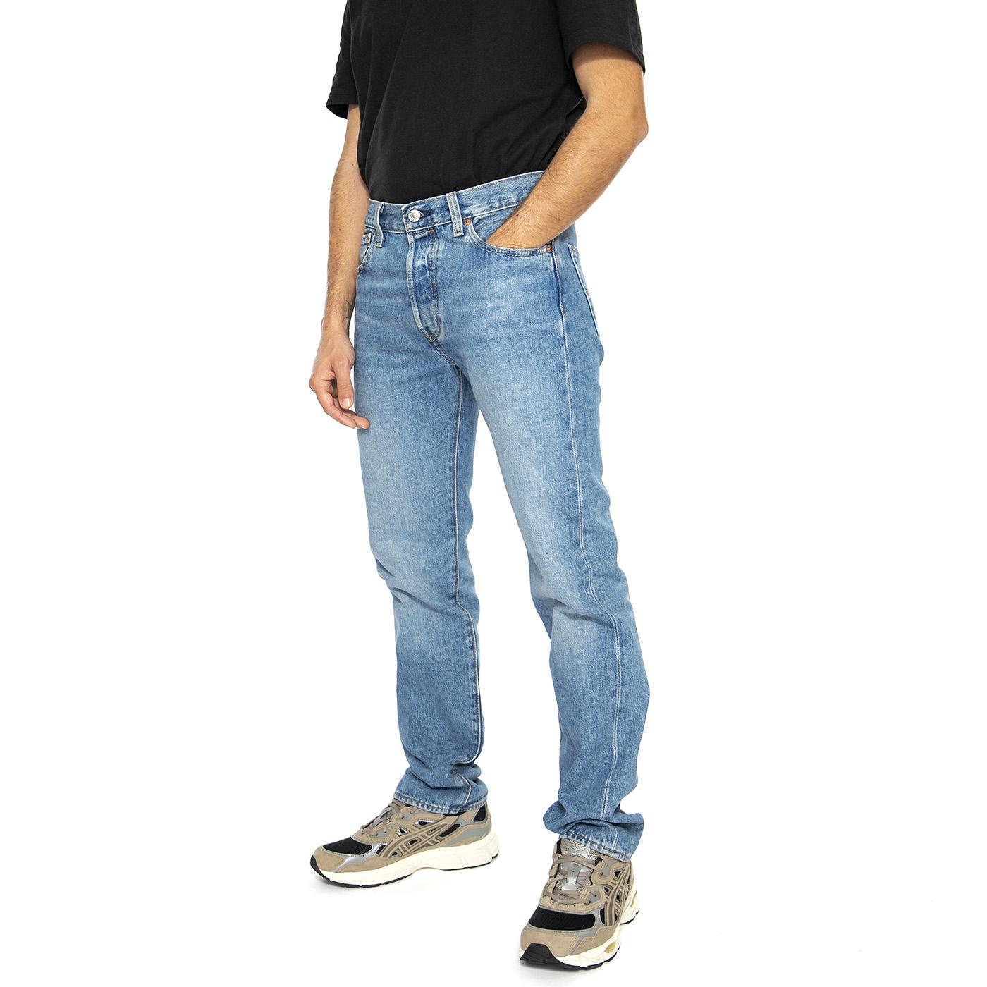 501 Levi's Original Chemicals - Pantaloni Denim Jeans Uomo Blu 00501-3504 . LEVIS 