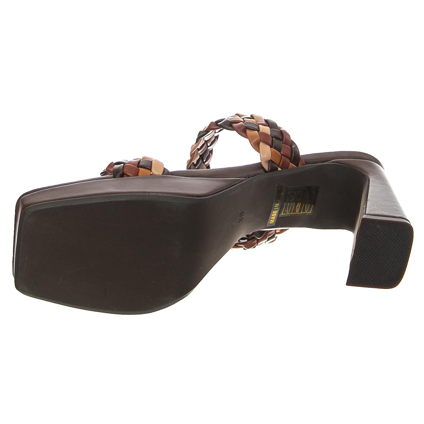 Delicacy Brown Combo Pu - Sandali Donna Marroni JCSJC-1038-1-14- BR  JEFFREY CAMPBELL 