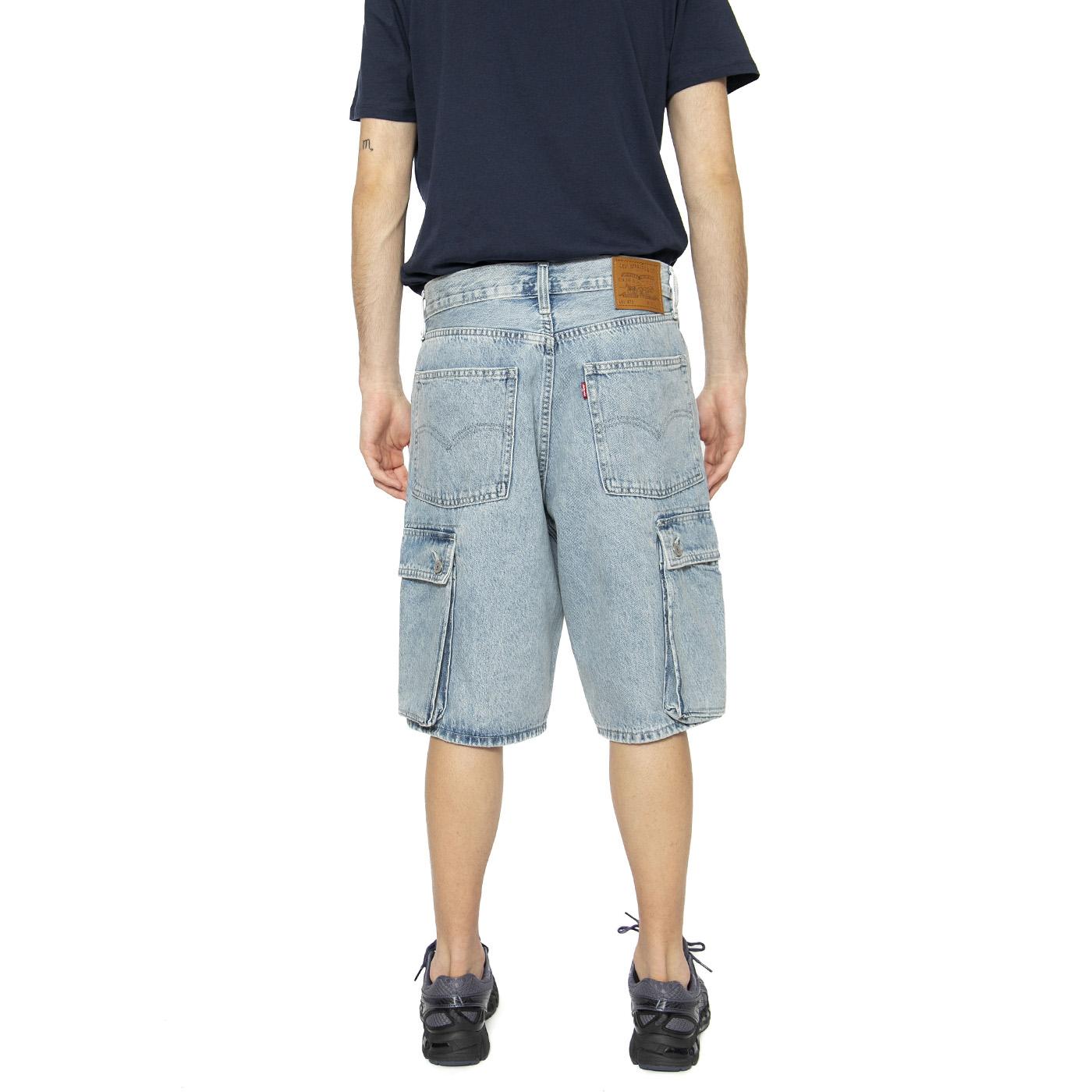 478 Baggy Cargo Shorts My Pocket Full Blue - Bermuda Uomo Blu 001GU-0004 . LEVIS 