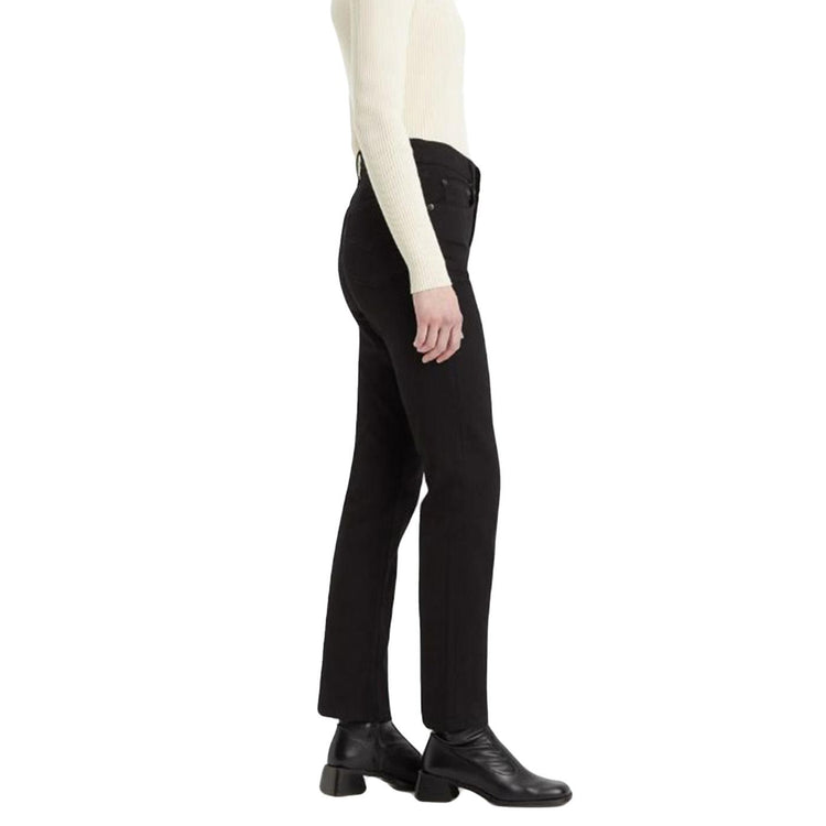 724 HIGH RISE STRAIGHT JEANS - Pantaloni Denim Jeans Donna Neri 188830321 . LEVIS 