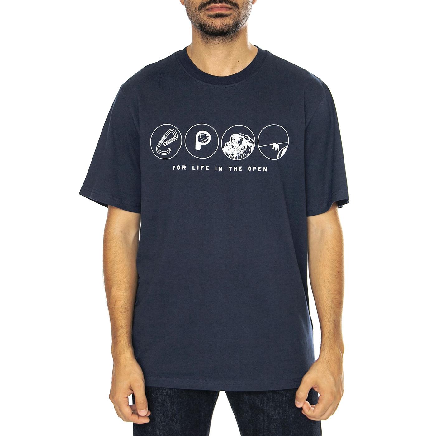 Multi Symbols T-Shirt Navy Blazer - Maglietta Girocollo Uomo Blu PFD0332-203  PENFIELD 