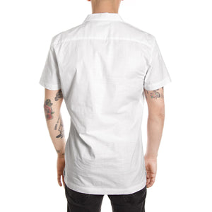LUCA SHIRT BLACK LINE WHITE 141310123-000  MINIMUM 