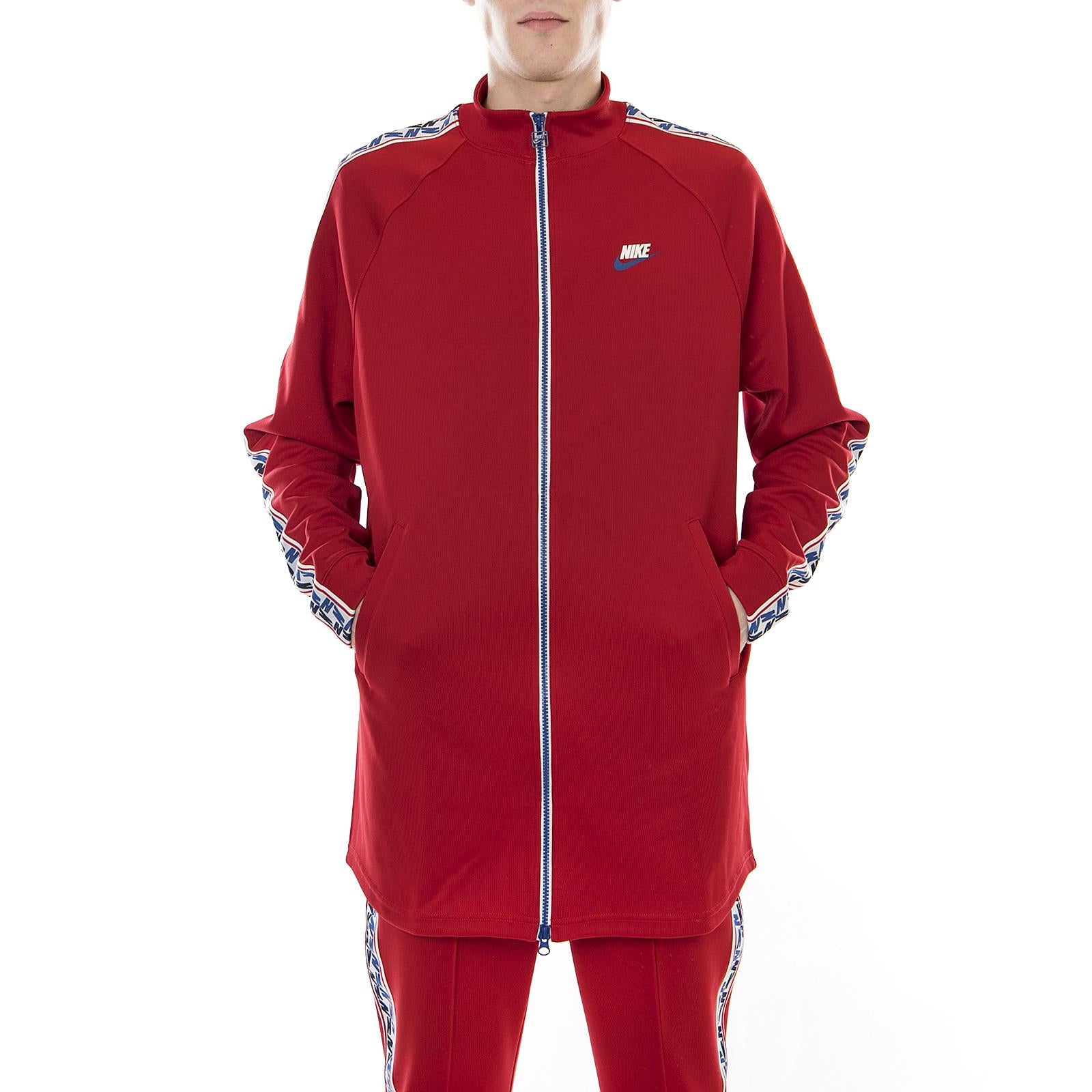 M NSW TAPED TRACK JKT POLY GYM RED/GYM BLUE/SAIL AJ2681-687  NIKE 