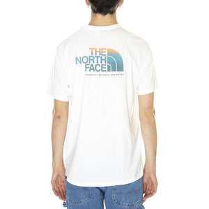 M' D2 Graphic S/S Tee - EU Gardenia White - Maglietta Girocollo Uomo Nera NF0A83FQN3N1  THE NORTH FACE 
