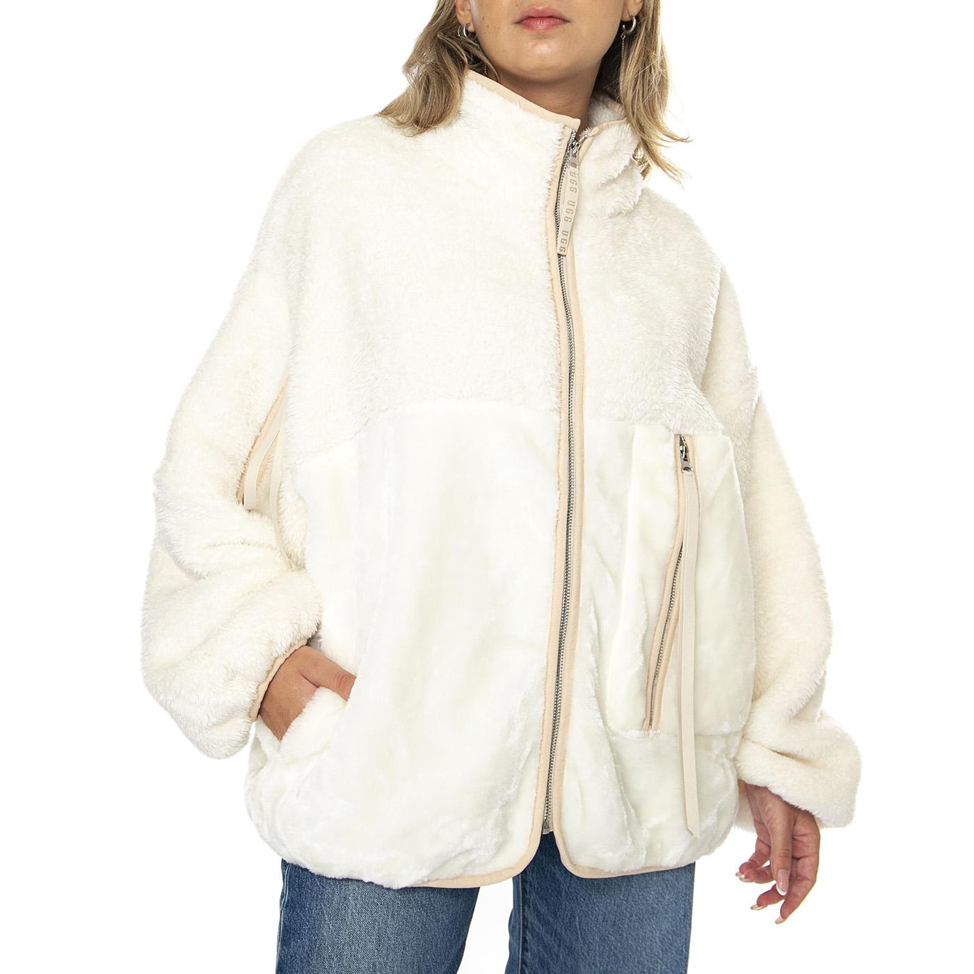 Marlene Sherpa Jacket II Cream - Giacca Donna Bianca UGC1134993-CRM  UGG 