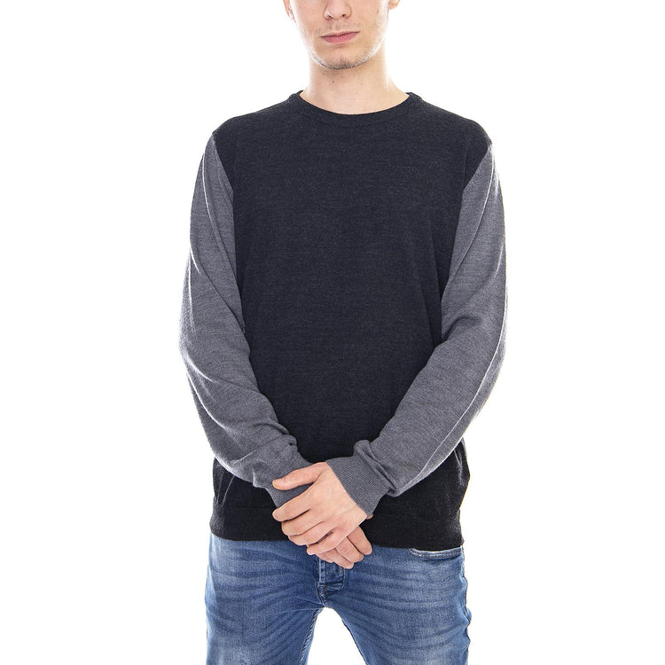NELAS KNIT CREW NECK EXP Dark Grey Melange 22009514-GRIGIO  ONLY & SONS 