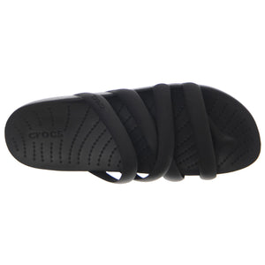 W' Crocs Splash Strappy Black - Sandali Donna Neri CR.208217-BLK  CROCS 