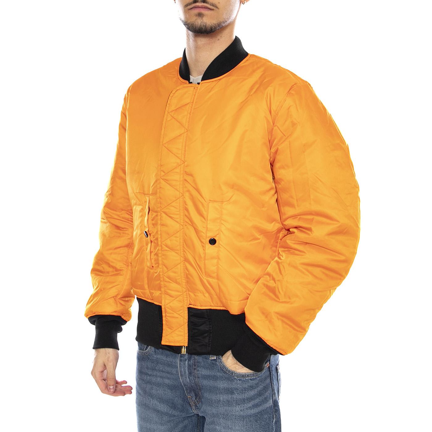 MA-1 Black Jacket -- Giacca Uomo Reversibile Nera Arancione F100101 3 ALPHA INDUSTRIES 