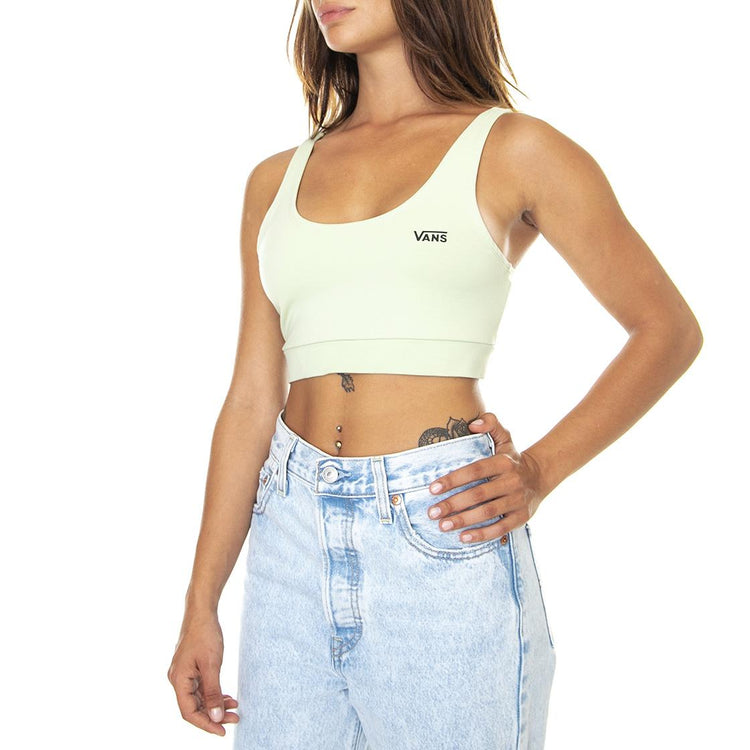 Wm Flying V Bralette - Top Donna Verde / Celadon Green VN0A7PNCYSJ1  VANS 